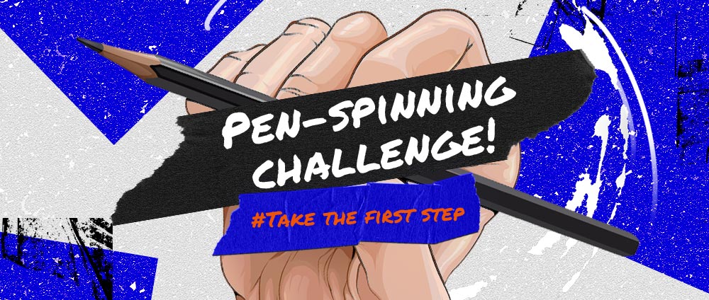 pen spinning challenge